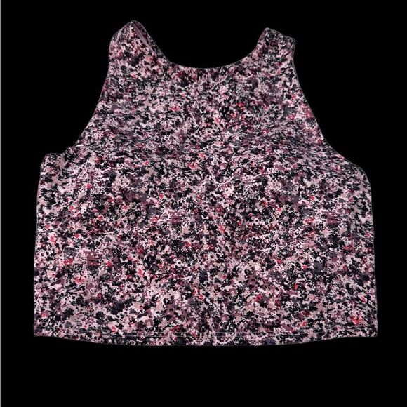 NWOT Athleta Conscious Crop Paint Texture Sunset (XS) - Picture 4 of 7